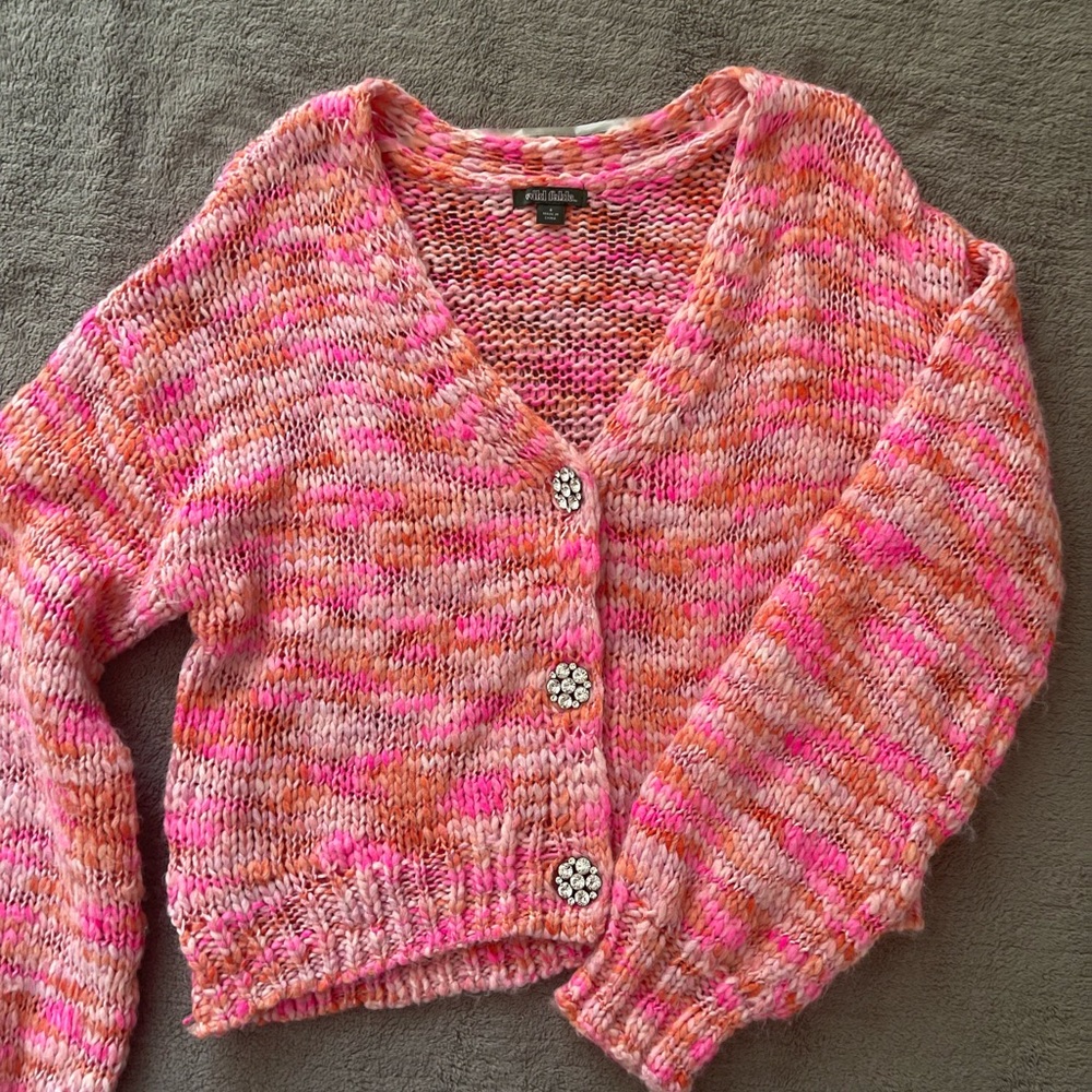 Knitted Pink Cardigan